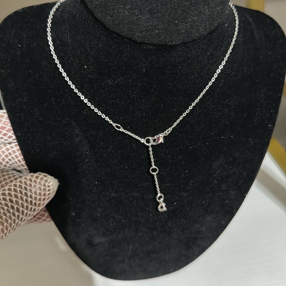 Authentic Cristian Dior silver with rhinestone choker - Picture 8 of 14